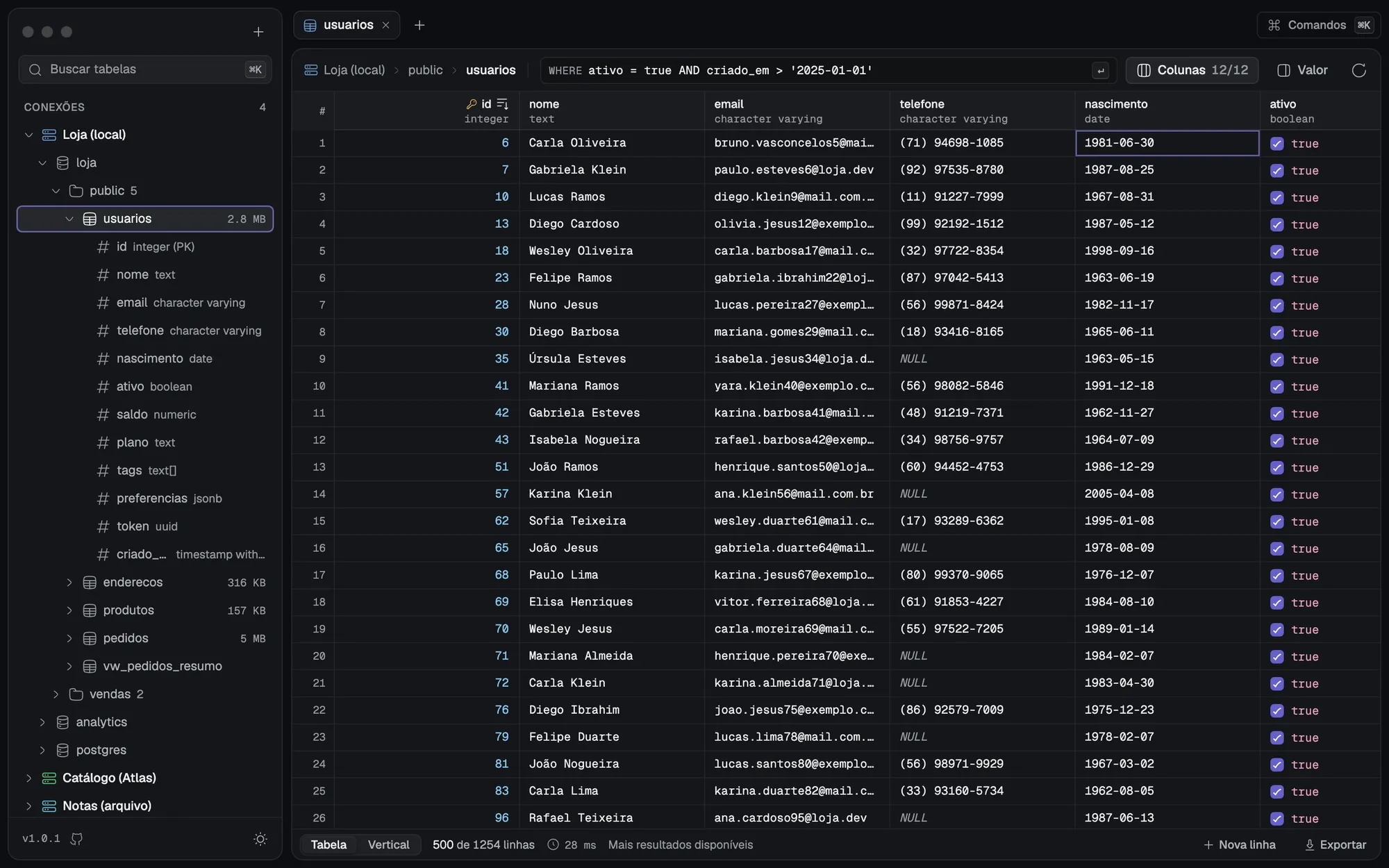 Octapus DB — PostgreSQL